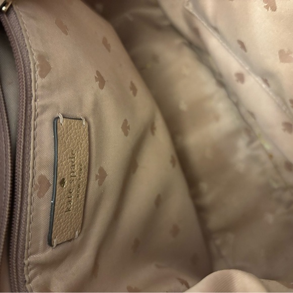 Kate Spade of New York Tan Crossbody with Striped Strap and Small Coin Purse - Picture 9 of 10